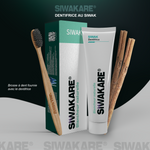 1 dentifrice + 1 brosse à dents (+ 2 siwak offerts)